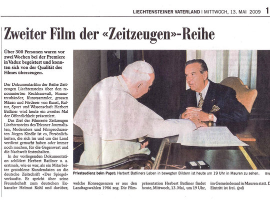 Foto: Zweiter Film der 'Zeitzeugen'-Reihe - Link öffnet Foto in Originalgrösse